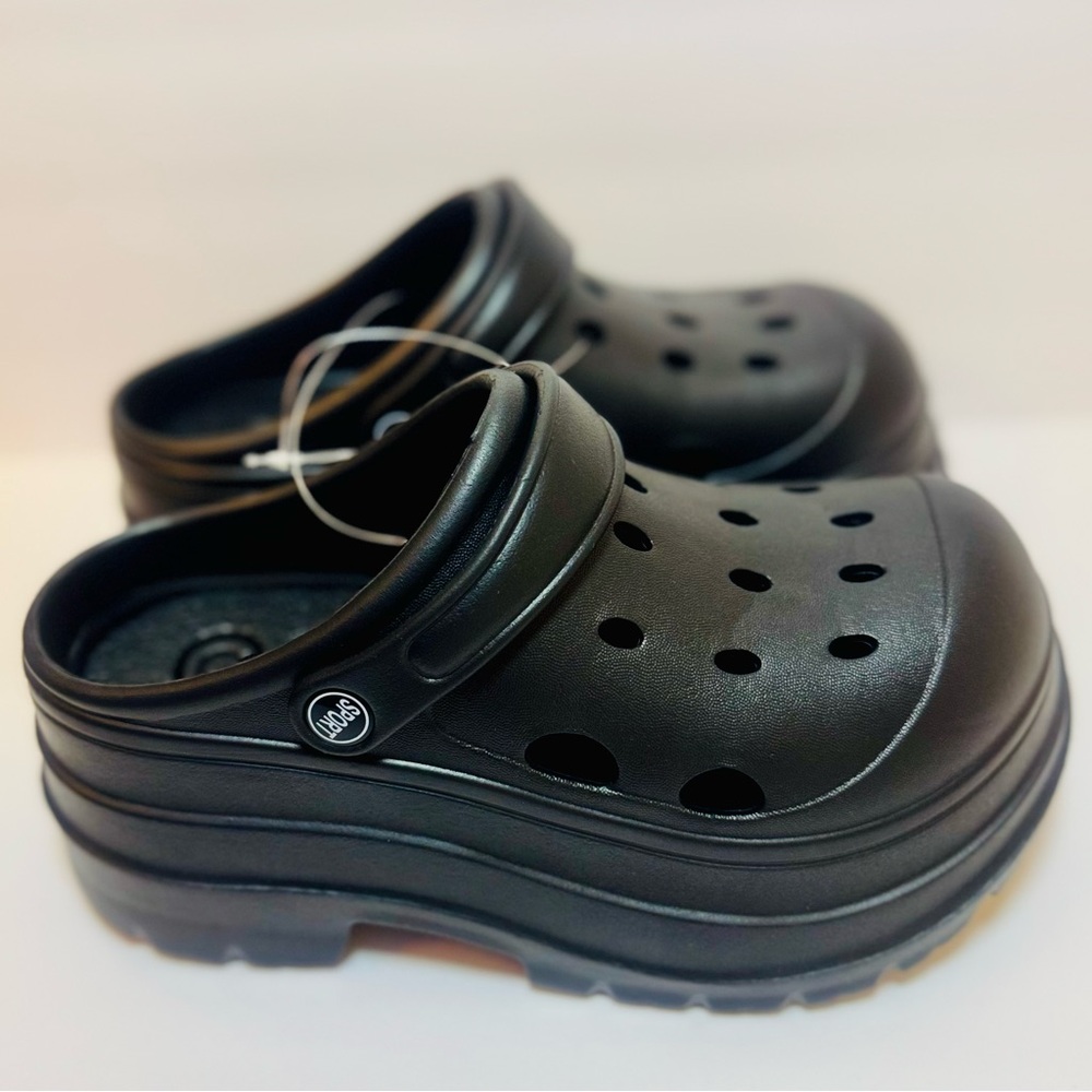 Trendy Black Platform Clogs Size US 8.5-9.5 | EU 40-41 | NWT - Picture 6 of 12